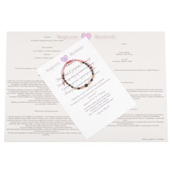 Bransoletka celebrytka czarny TURMALIN CYTRYN HEMATYT ochrona i energia